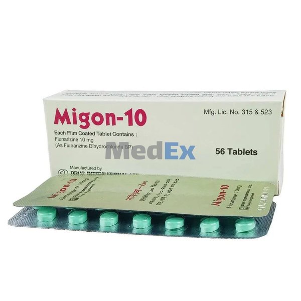 Migon 10 mg Packaging