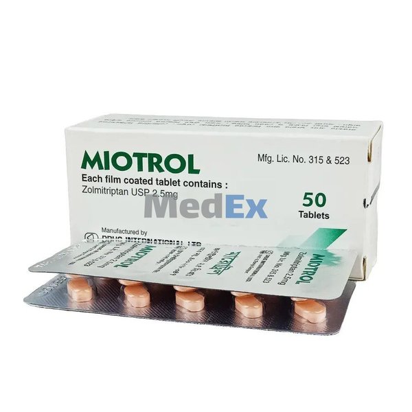 Miotrol 2.5 mg Packaging