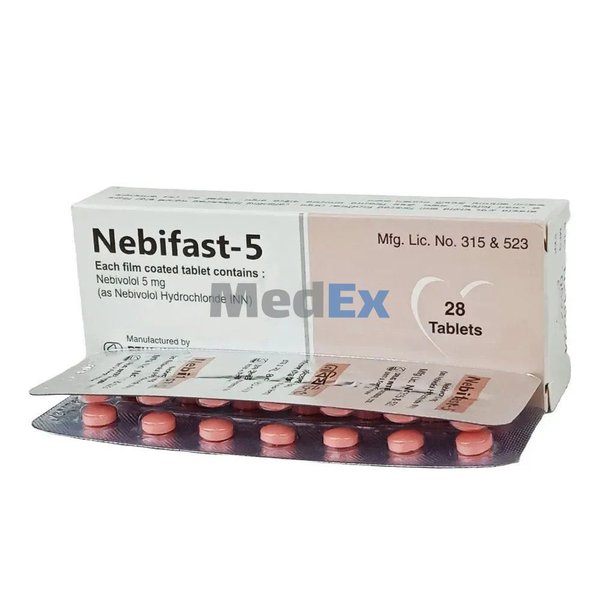 Nebifast 5 mg Packaging