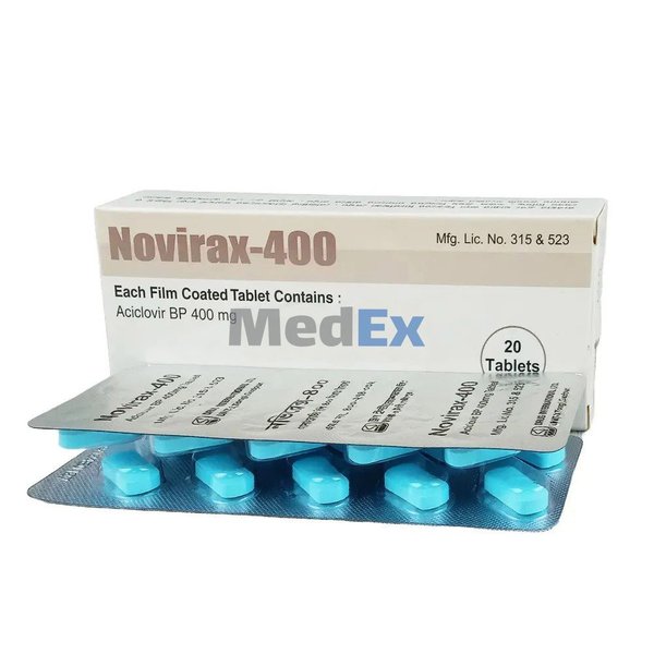 Novirax 400 mg Packaging
