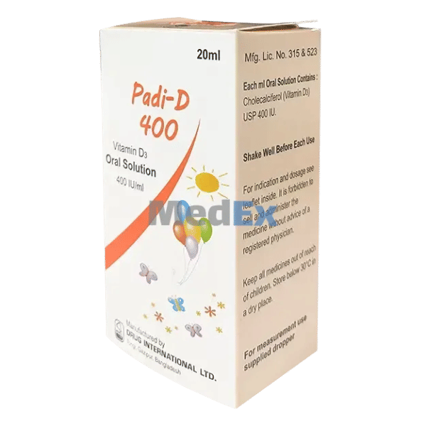 Padi-D 400 IU/ml Packaging