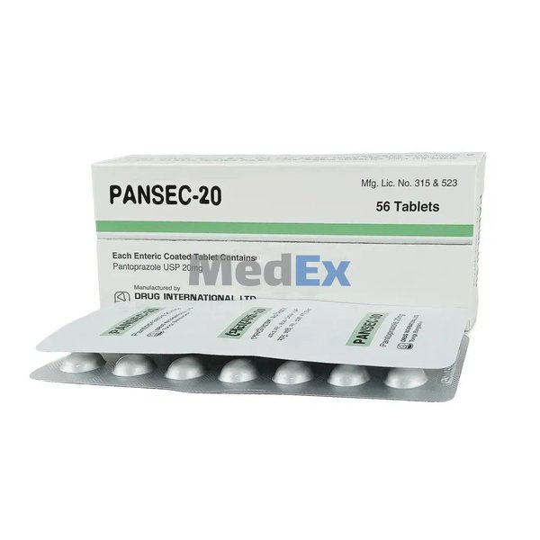 Pansec 20 mg Packaging