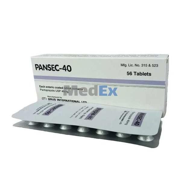 Pansec 40 mg Packaging