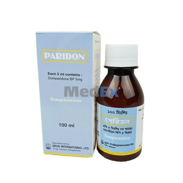 Paridon 5 mg/5 ml Packaging