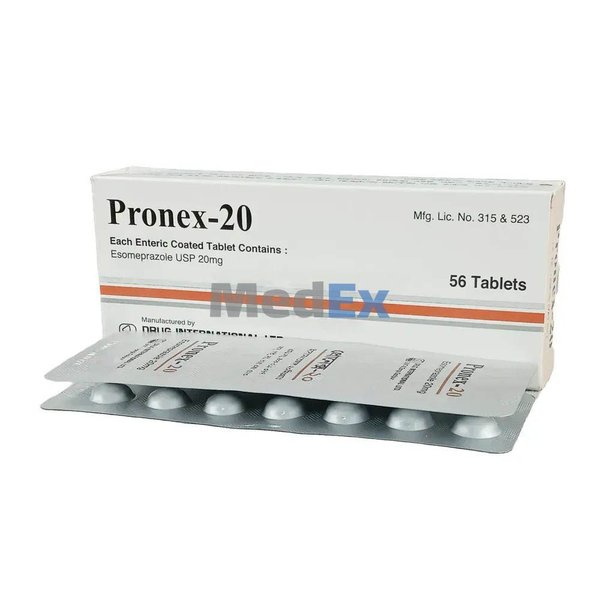 Pronex 20 mg Packaging