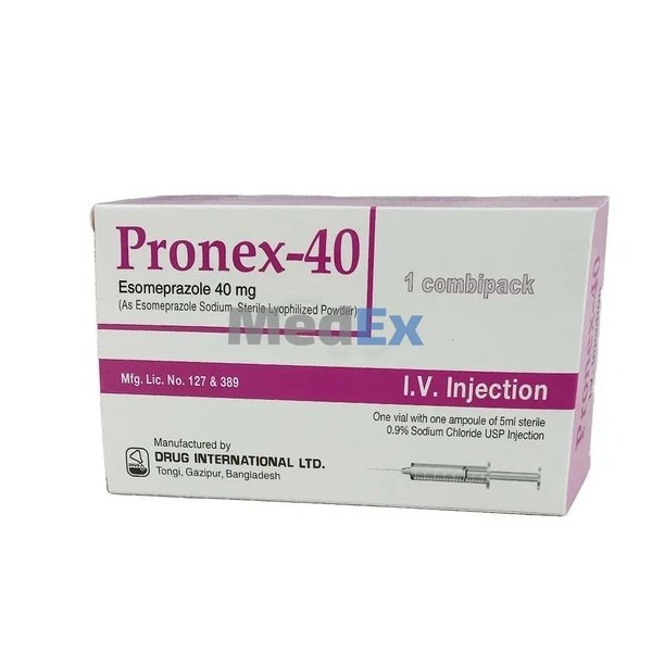 Pronex 40 mg/vial Packaging