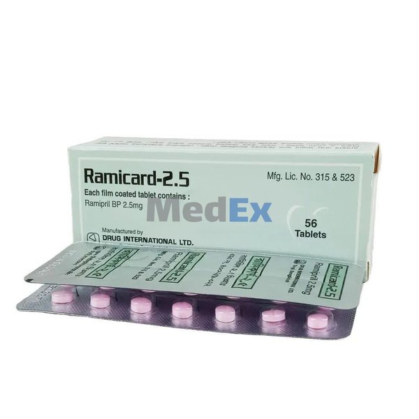 Ramicard 2.5 mg Packaging