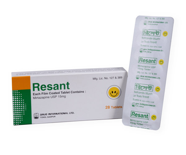 Resant 15 mg Packaging