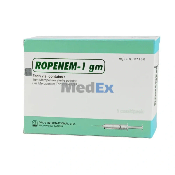 Ropenem 1 gm/vial Packaging