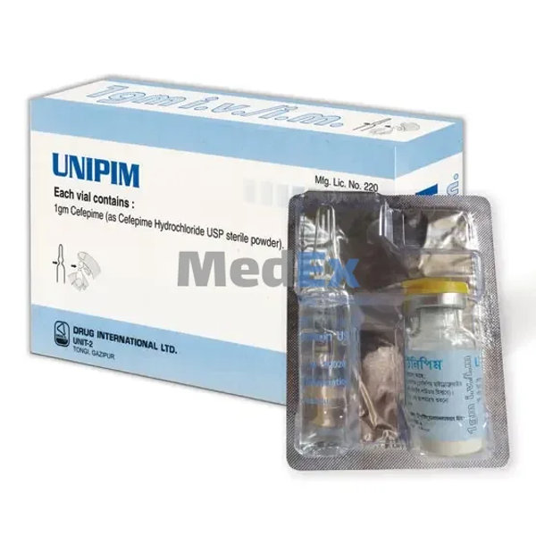 Unipim 1 gm/vial Packaging