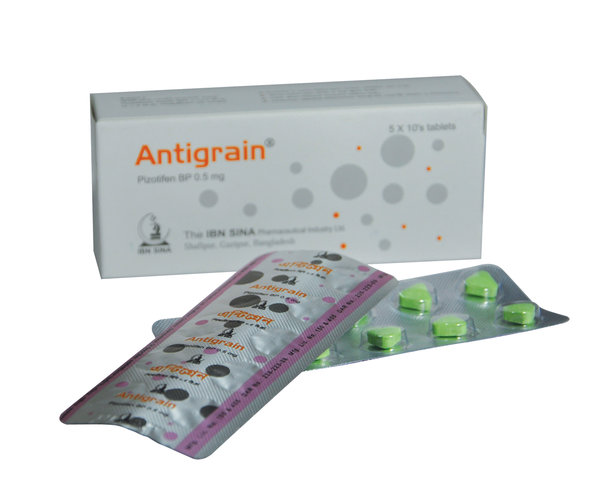 Antigrain 0.5 mg Packaging