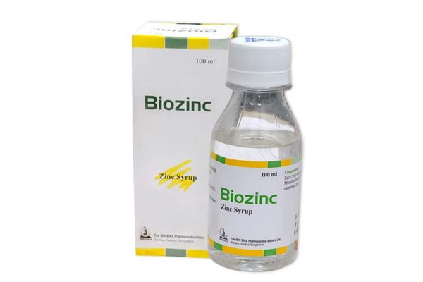 Biozinc 10 mg/5 ml Packaging