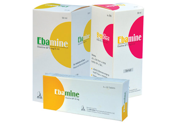 Ebamine 10 mg Packaging