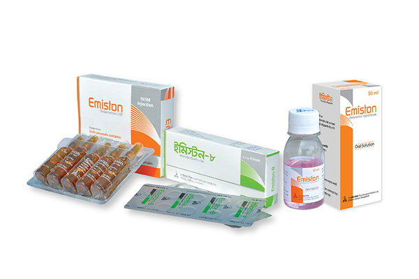 Emiston 8 mg Packaging