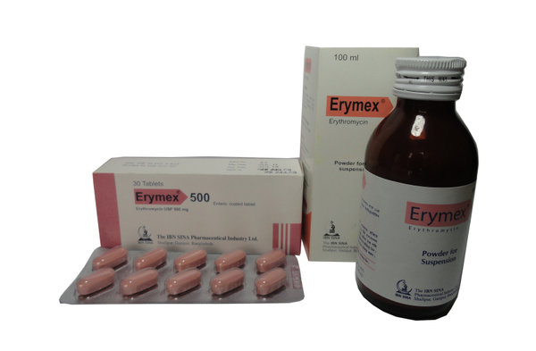 Erymex 125 mg/5 ml Packaging