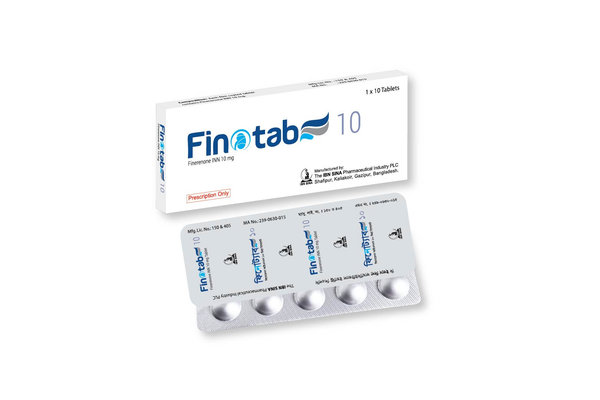 Finotab 10 mg Packaging