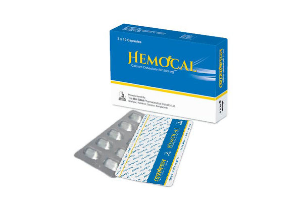 Hemocal 500 mg Packaging