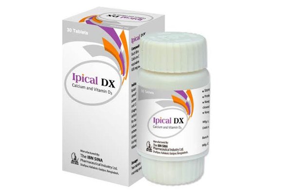 Ipical DX 600 mg+400 IU Packaging