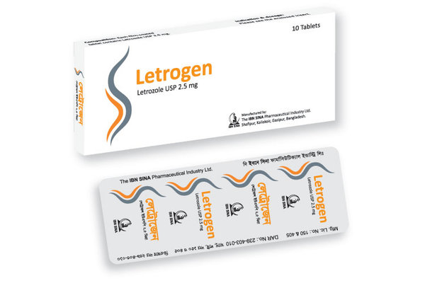 Letrogen 2.5 mg Packaging
