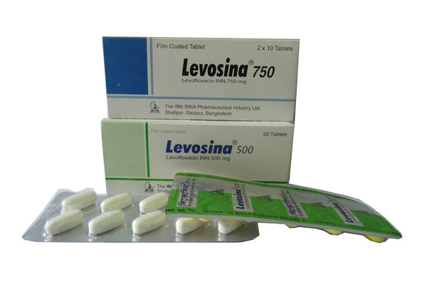 Levosina 500 mg Packaging