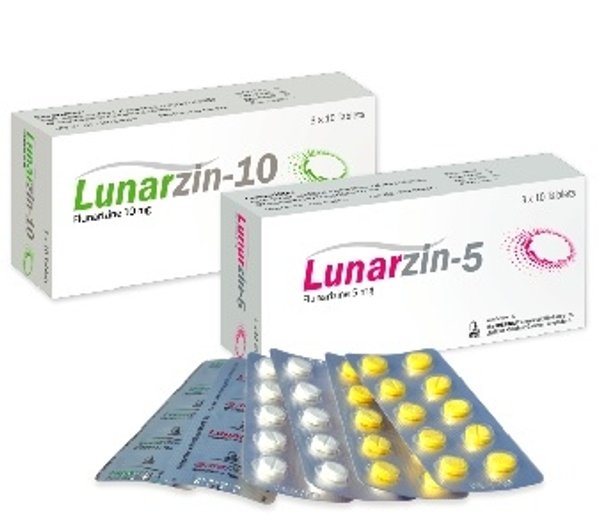 Lunarzin 5 mg Packaging