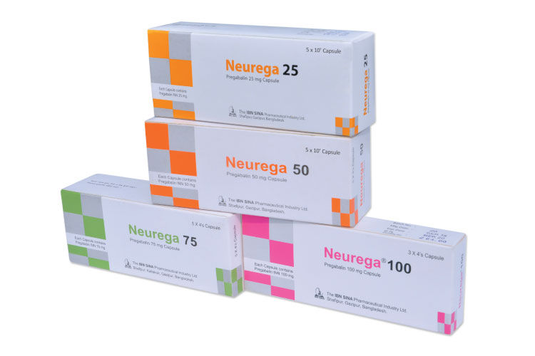 Neurega 75 mg Packaging