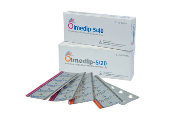 Olmedip 5 mg+20 mg Packaging