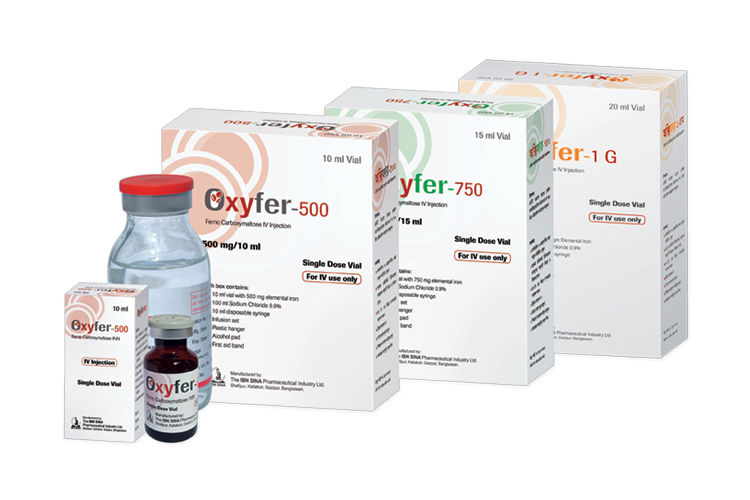 Oxyfer 1 gm/20 ml Packaging