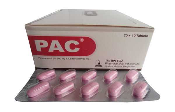 PAC 500 mg+65 mg Packaging