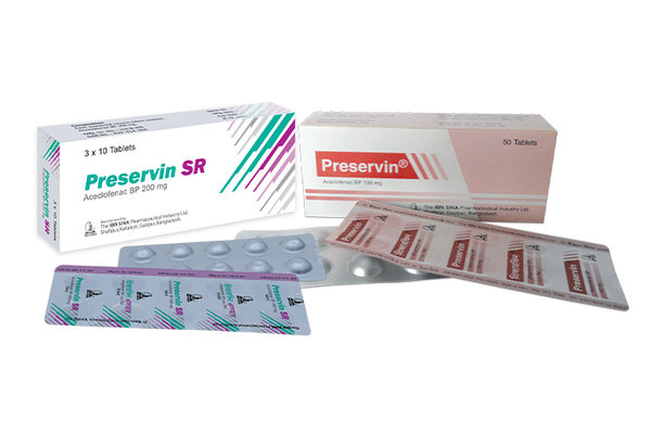 Preservin 100 mg Packaging
