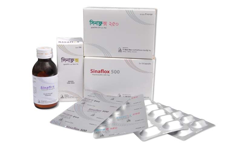 Sinaflox 250 mg Packaging