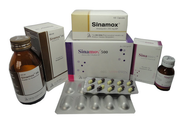 Sinamox DS 250 mg/5 ml Packaging