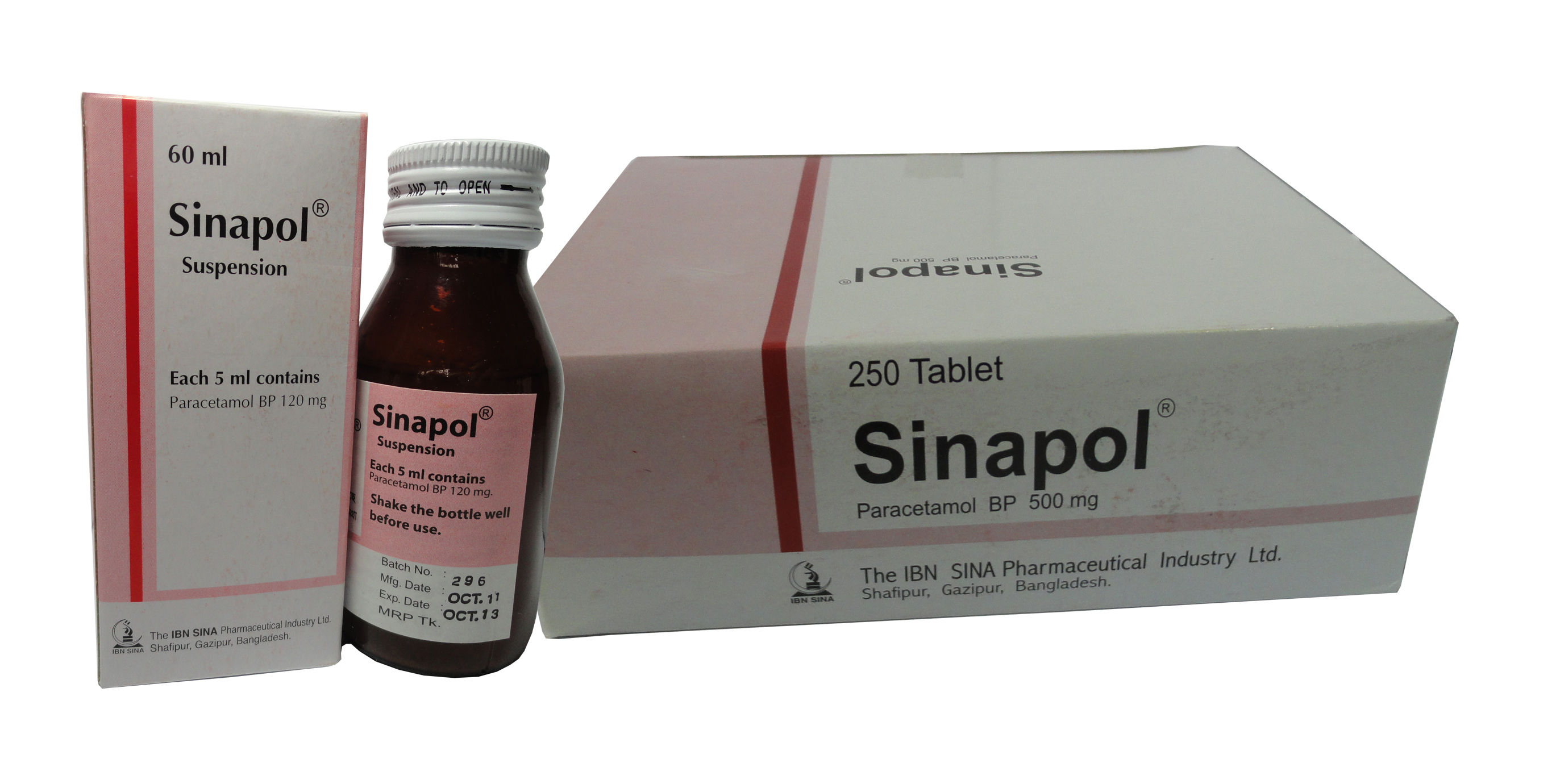 Sinapol 120 mg/5 ml Packaging