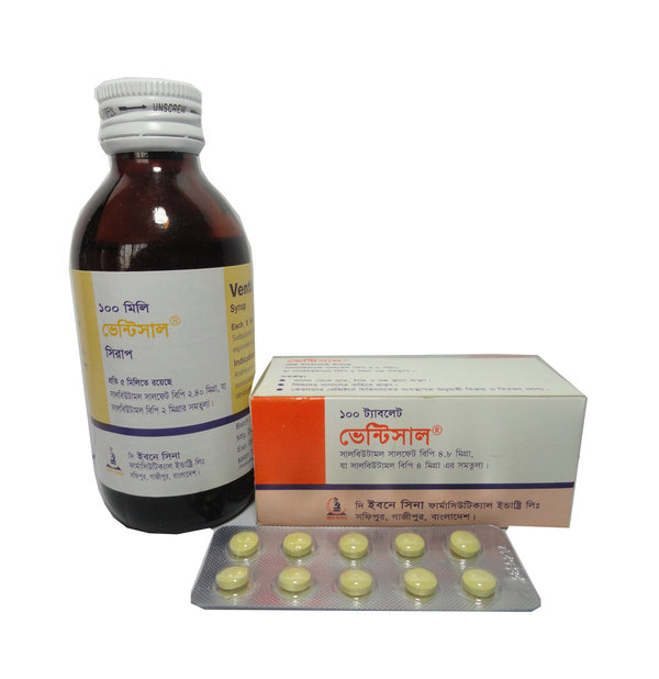 Ventisal 2 mg/5 ml Packaging