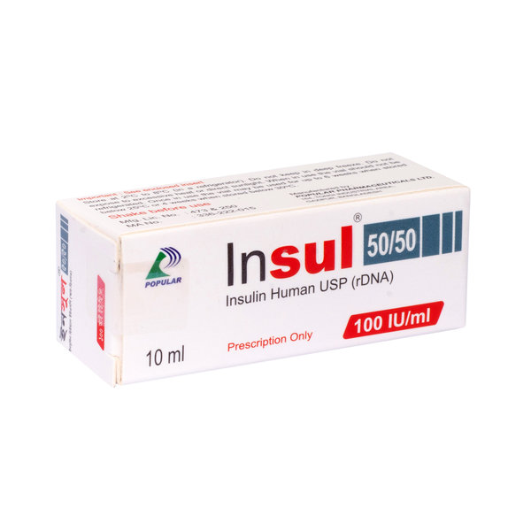 Insul 50%+50% in 100 IU/ml Packaging