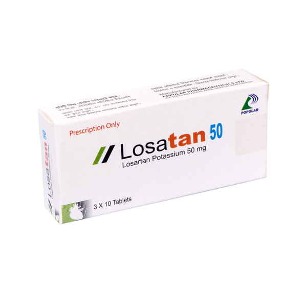 Losatan 50 mg Packaging