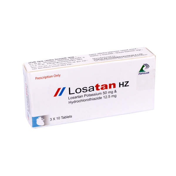 Losatan HZ 50 mg+12.5 mg Packaging