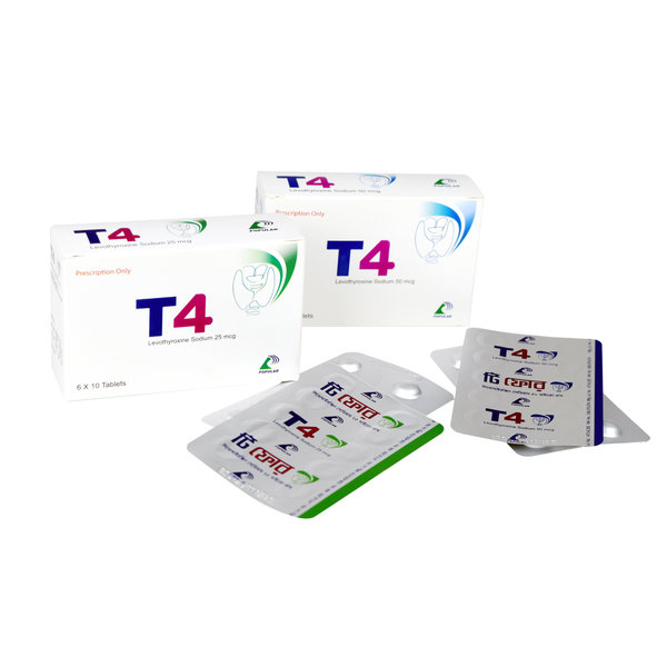 T4 50 mcg Packaging