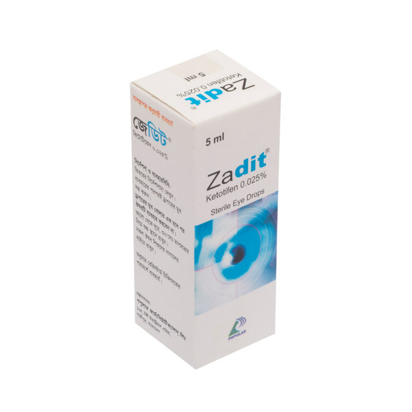 Zadit 1 mg/5 ml Packaging