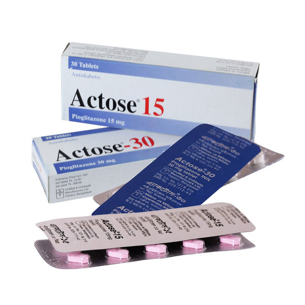 Actose 15 mg Packaging