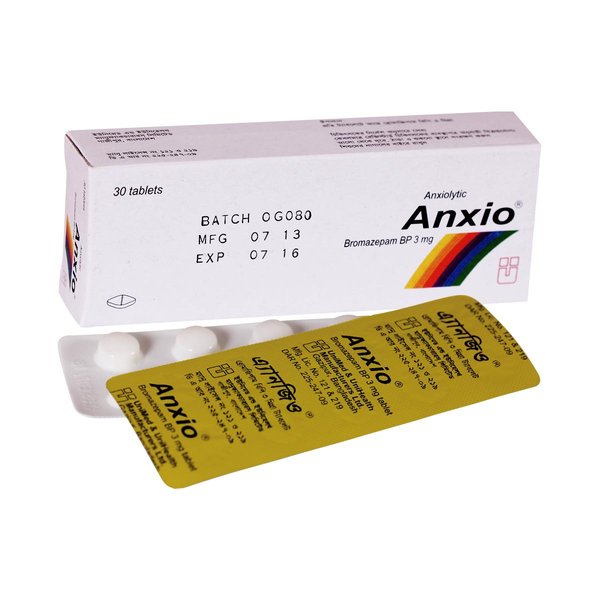 Anxio 3 mg Packaging