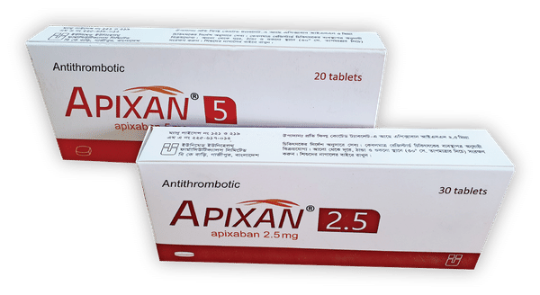 Apixan 2.5 mg Packaging