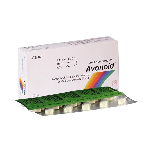 Avonoid 450 mg+50 mg Packaging