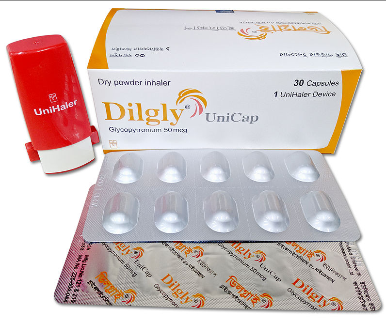 Dilgly UniCap 50 mcg Packaging