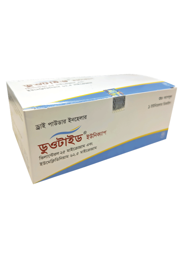 Duotide 25 mcg+62.5 mcg Packaging