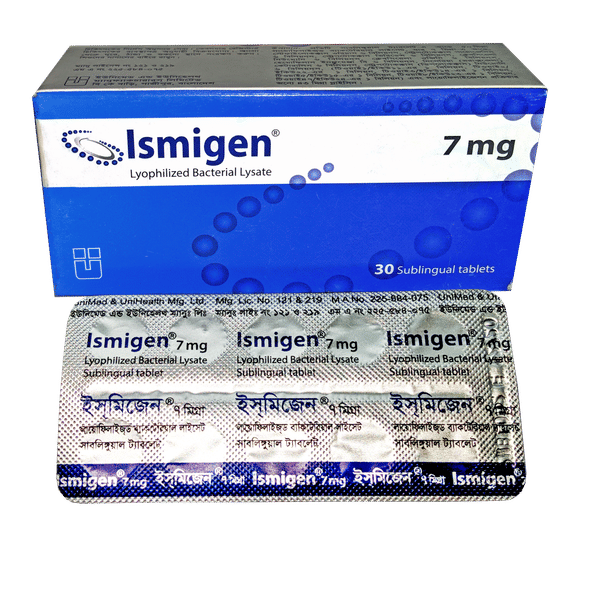 Ismigen 7 mg Packaging