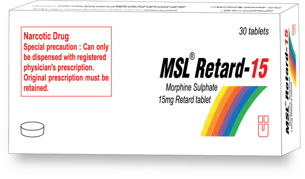 MSL Retard 15 mg Packaging