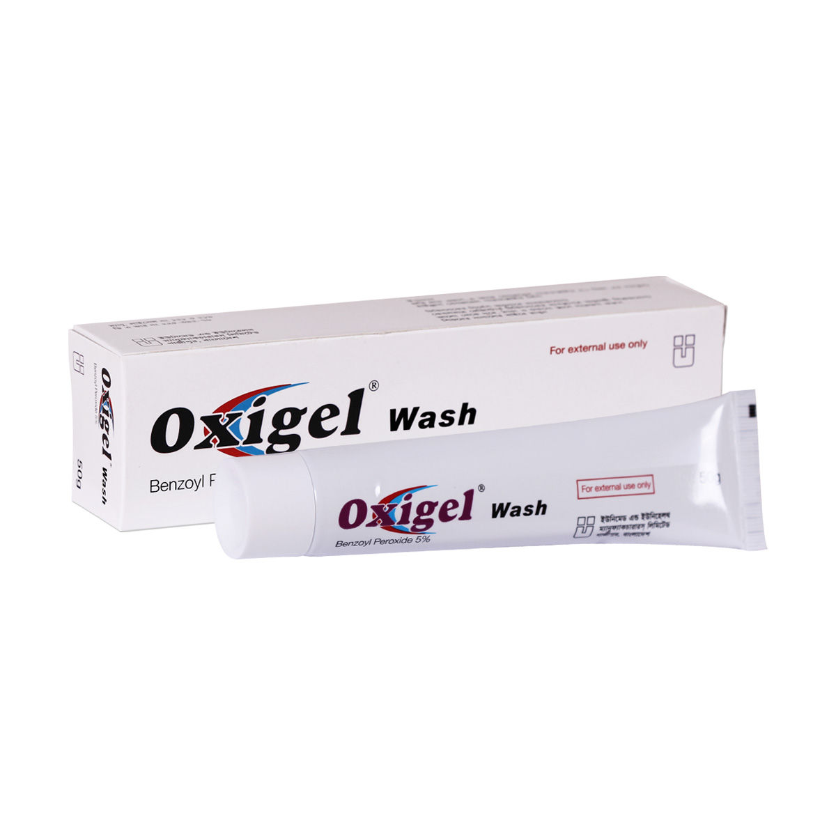 Oxigel Wash 5% Packaging