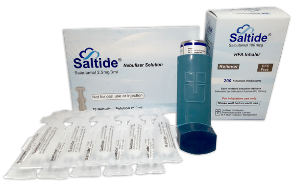 Saltide 100 mcg/puff Packaging