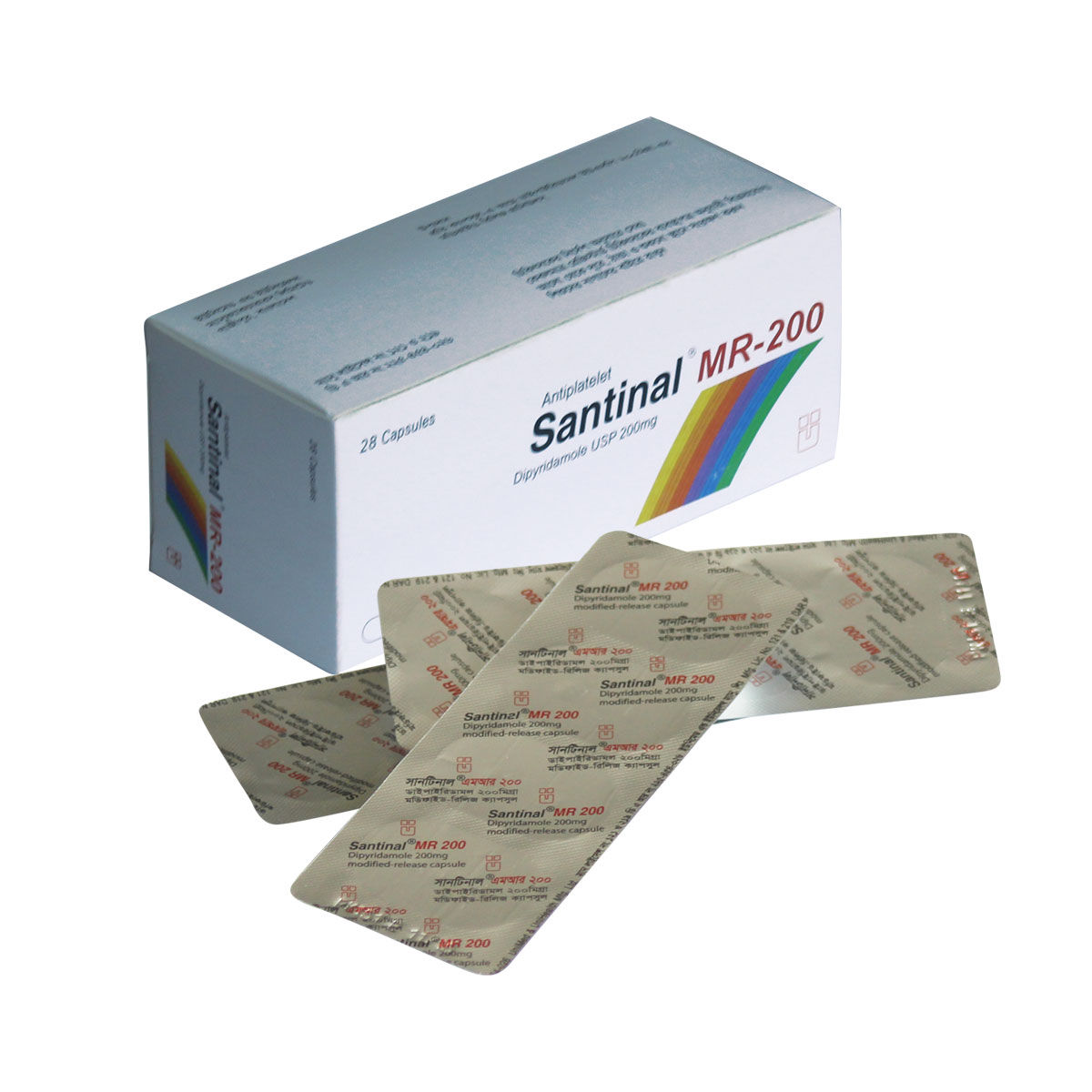Santinal MR 200 mg Packaging